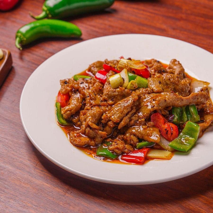 Lamb w/ Hot Pepper Sauce — Taibat Restaurant